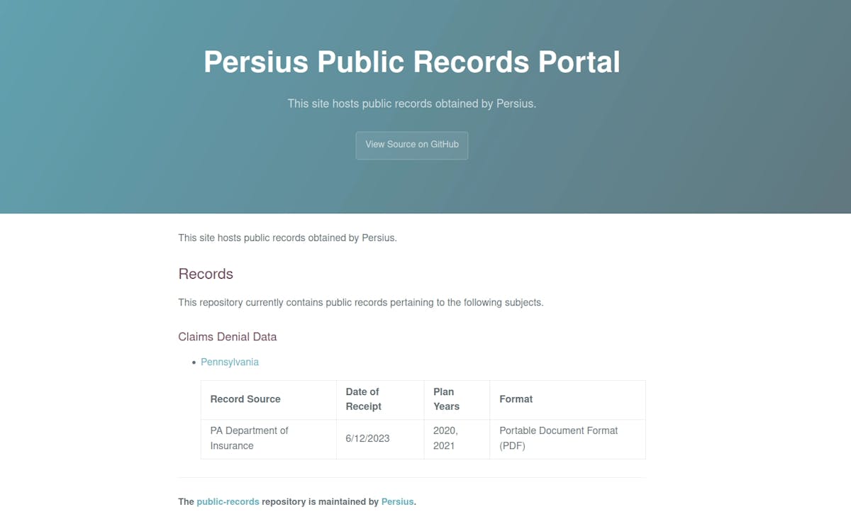 Public Records Portal